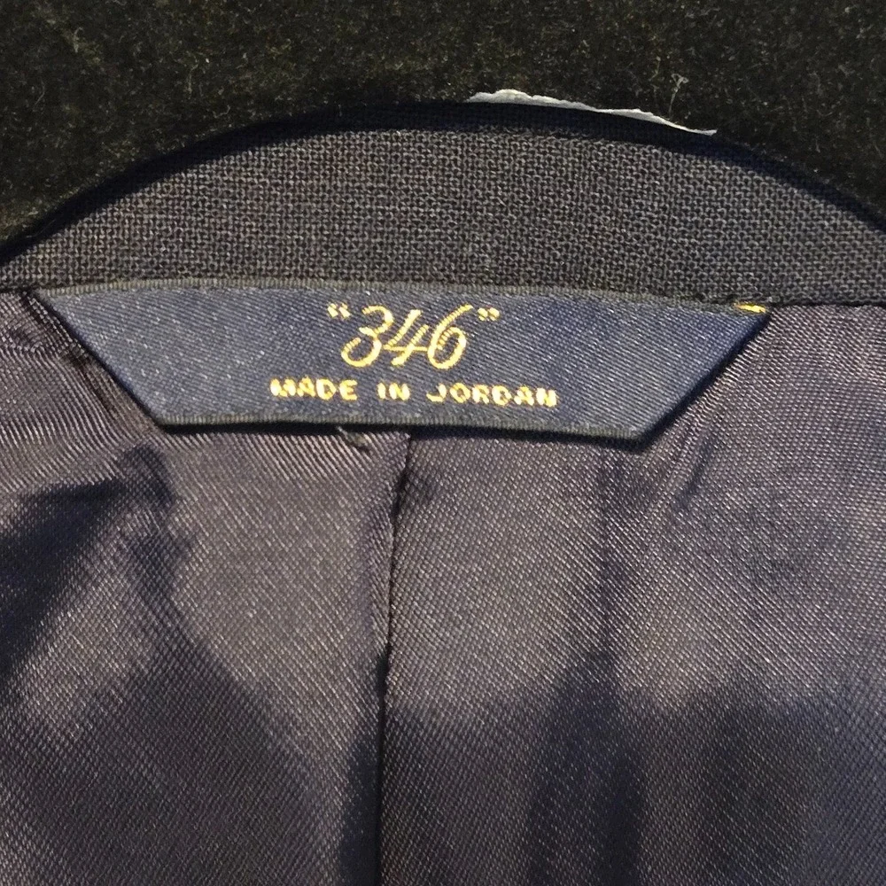 Brooks Brothers 346 Men Blazer 50L Navy Wool‎ Blend Stretch Suit Jacket